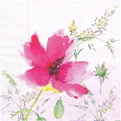 Serwetka -2432- kawiaty malowane